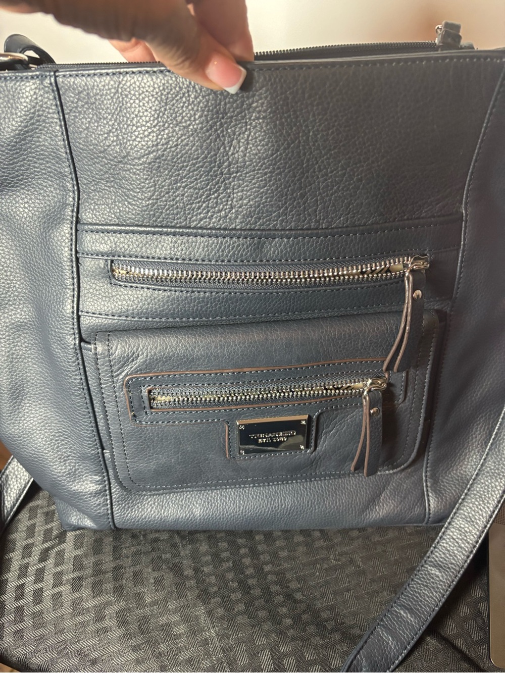 Tignanello pebbled leather shoulder bag